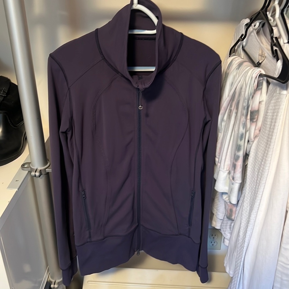 Lululemon Athletic Full Zip Jacket Womens Size 10 Blue Color!